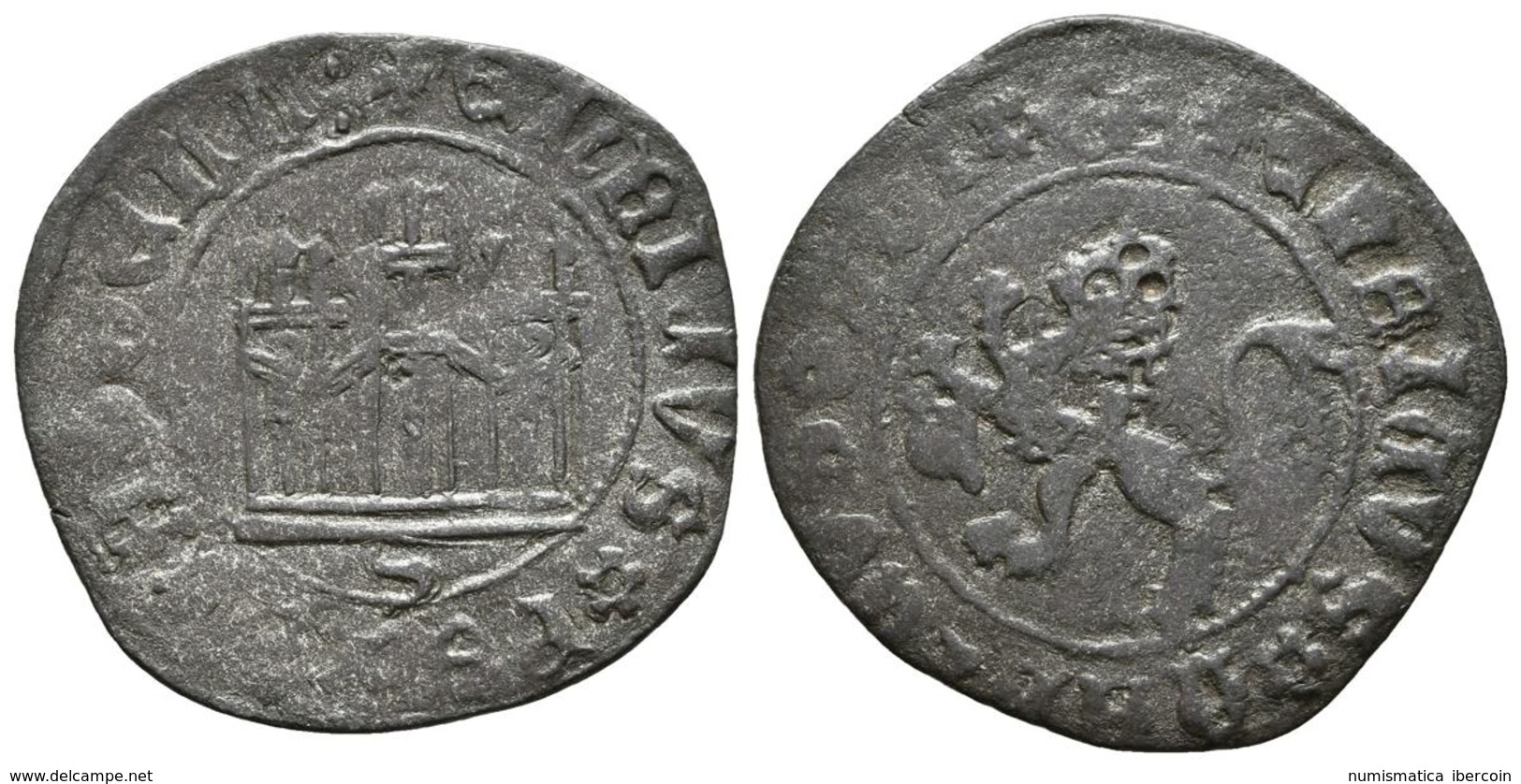 ENRIQUE IV. 1 Maravedí. (1454-1474). Sevilla. AB 806. Ve. 1,91g. MBC-. - Other & Unclassified