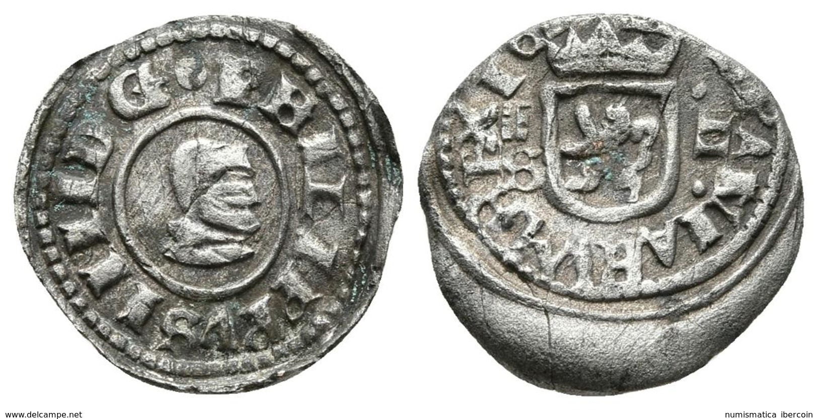 FELIPE IV. 2 Maravedís.16(61). Segovia S. Cal-1559; J.S. M-574. Ae. 0,53g. Conserva Gran Parte Del Plateado Original. EB - Autres & Non Classés