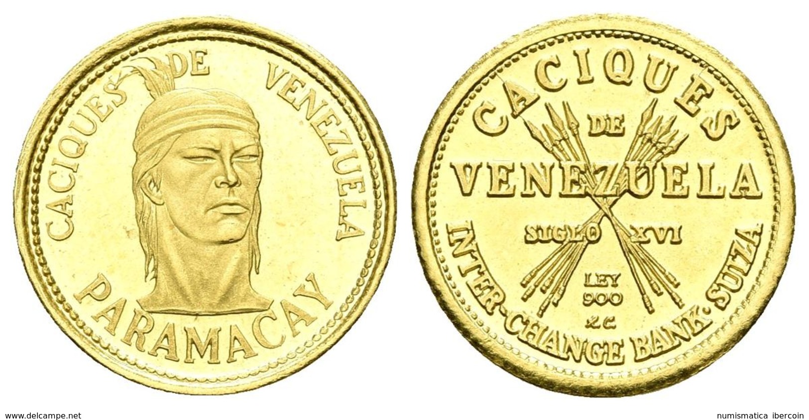 VENEZUELA. 1960. Caciques De Venezuela-Paramacay. Au. 1,49g. SC. - Autres & Non Classés