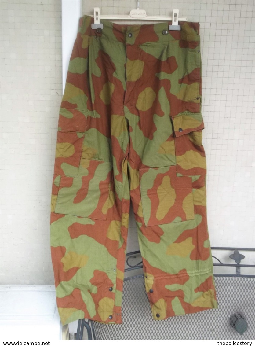 Giacca pantaloni mimetica M29 Maresciallo E.I.  anni '70/80 marcata completa ottima tg. XL