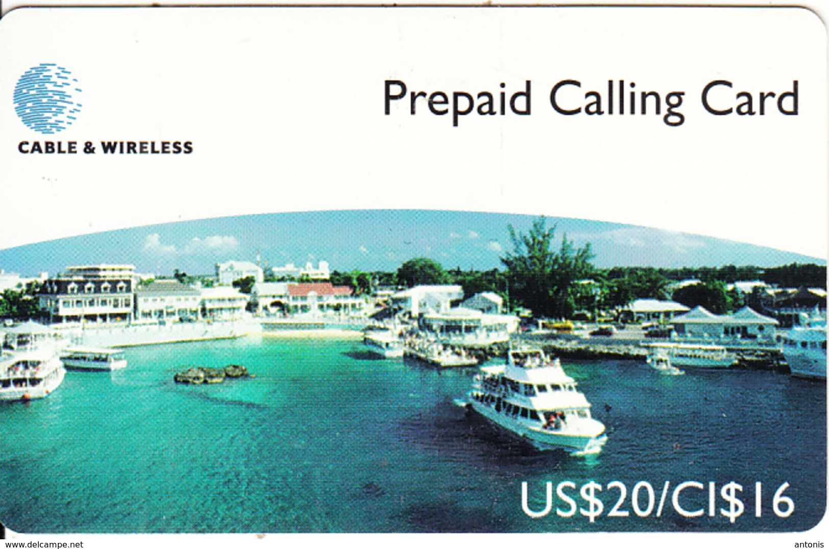 CAYMAN ISL. - Georgetown Harbour, Cable & Wireless Prepaid Card US$20/CI$16, CN : CAY-27, Tirage 5000, E.D.12/99, Mint - Kaimaninseln (Cayman I.)