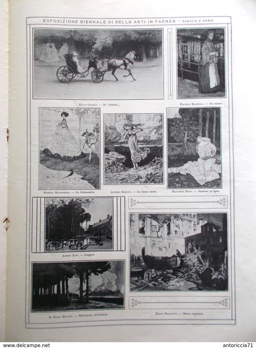 L'illustrazione Italiana 4 Ottobre 1908 Desio Wright Faenza Hofmannsthal Mistral - Altri & Non Classificati