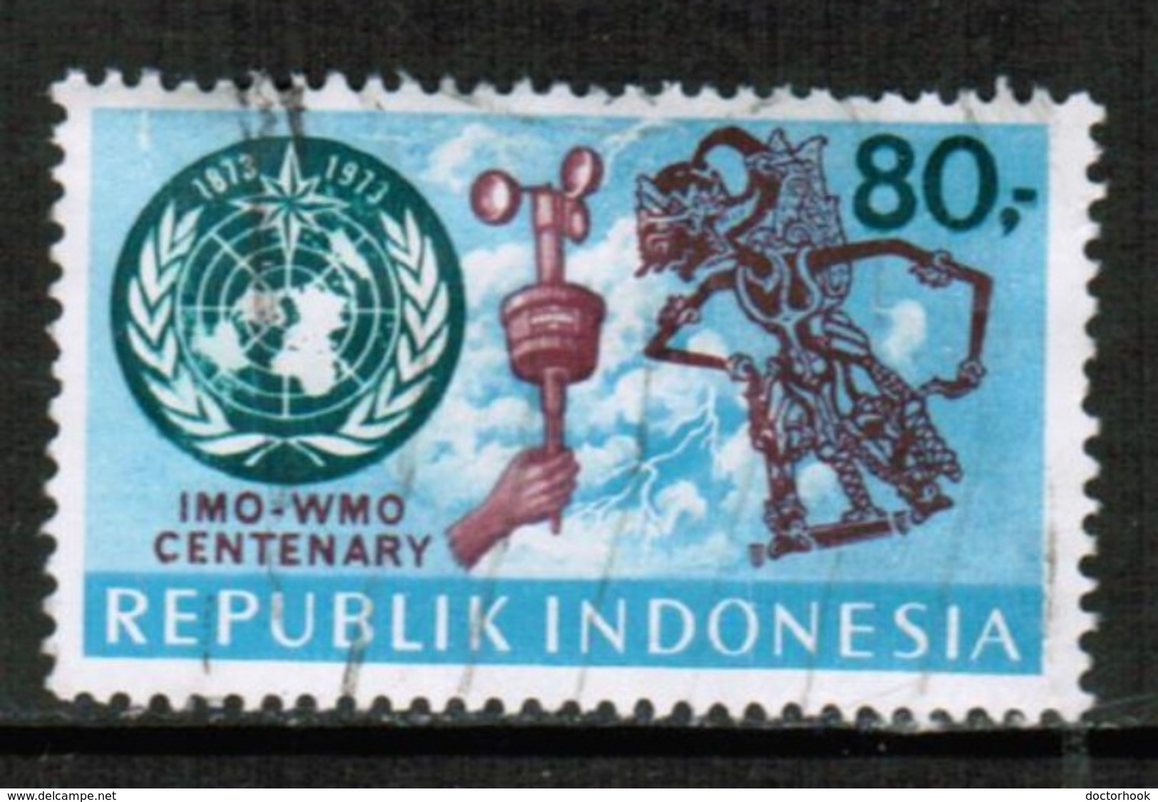 INDONESIA   Scott # 840 VF USED (Stamp Scan # 432) - Indonesië