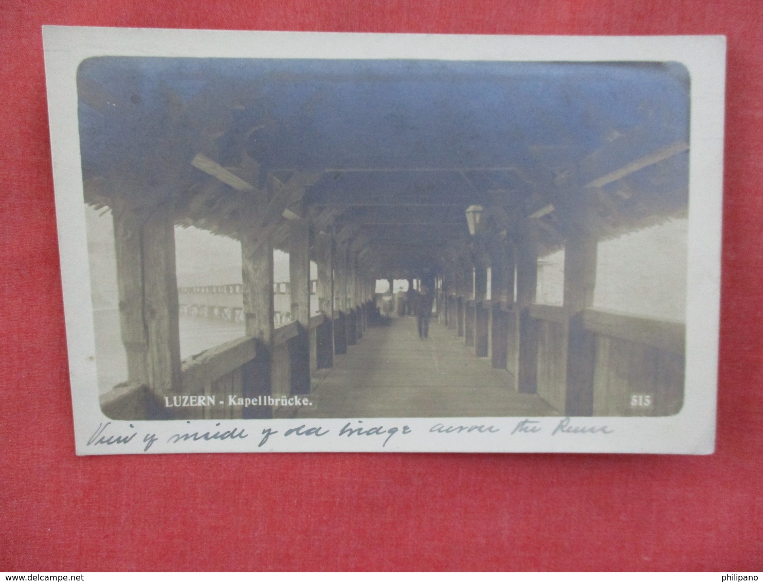 RPPC    Bridge Across The River  Luzern  Ref. 3079 - Lucerne