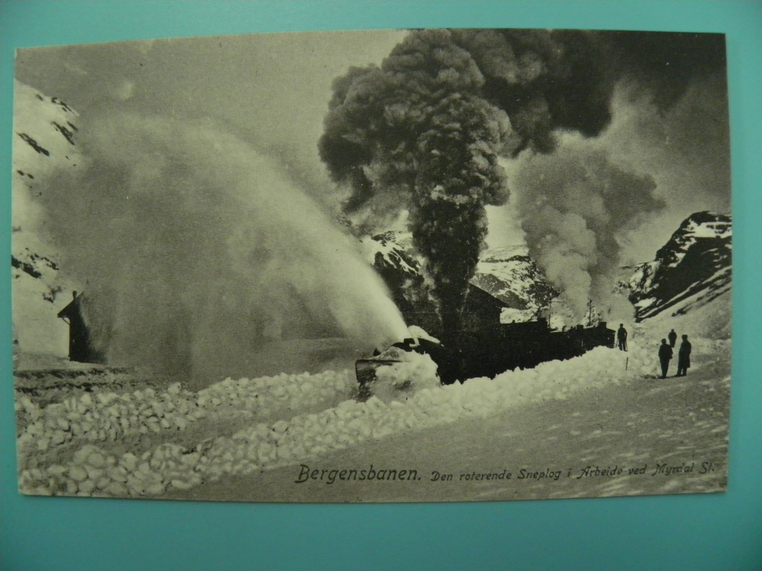 N/119-NORGE-TRAIN SNEPLOG Soufflerie Chasse-neige En Action 1910 - Norway