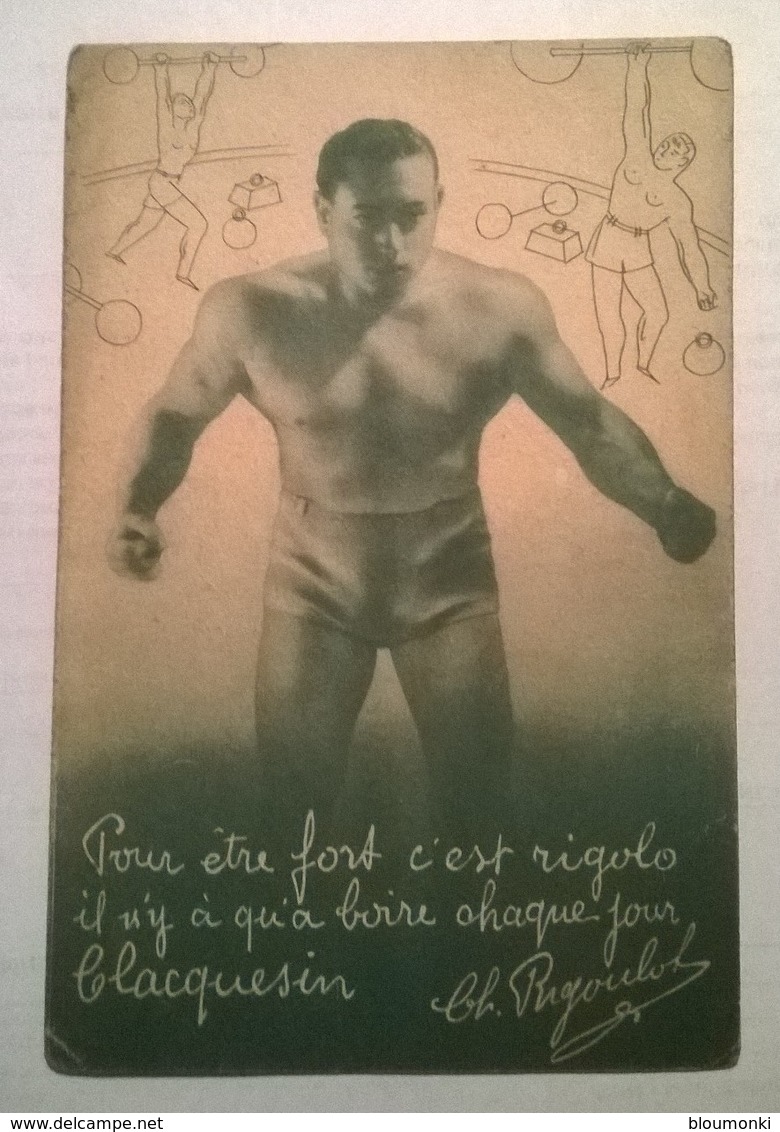 Carte Postale Ancienne Publicitaire /  Rigoulot- CLACQUESIN - Sportsmen