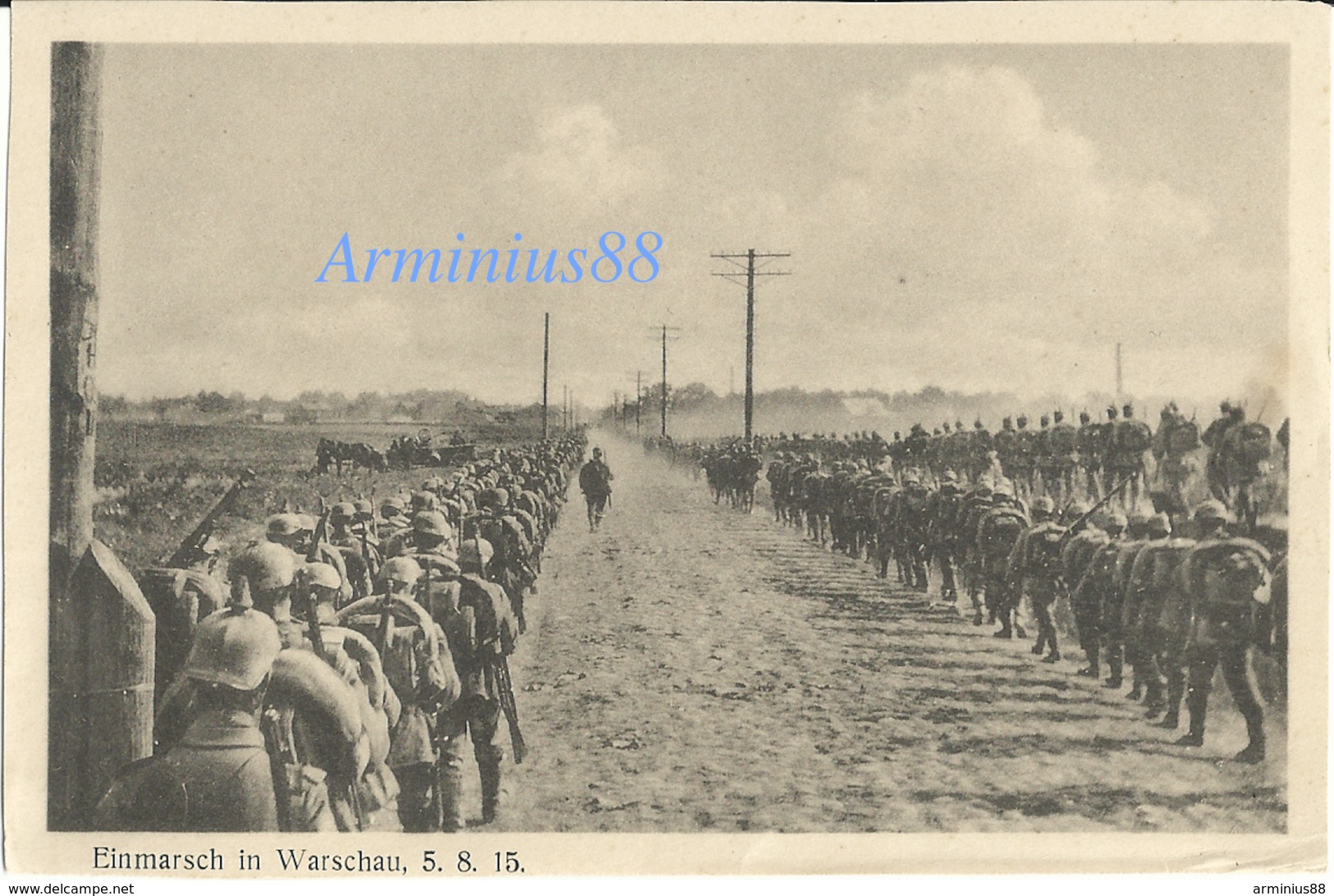 ✠ 14 - 18 ✠ Deutsches Heer - 1915 - Einmarsch In Warschau, 5.8.15. - Guerre 1939-45