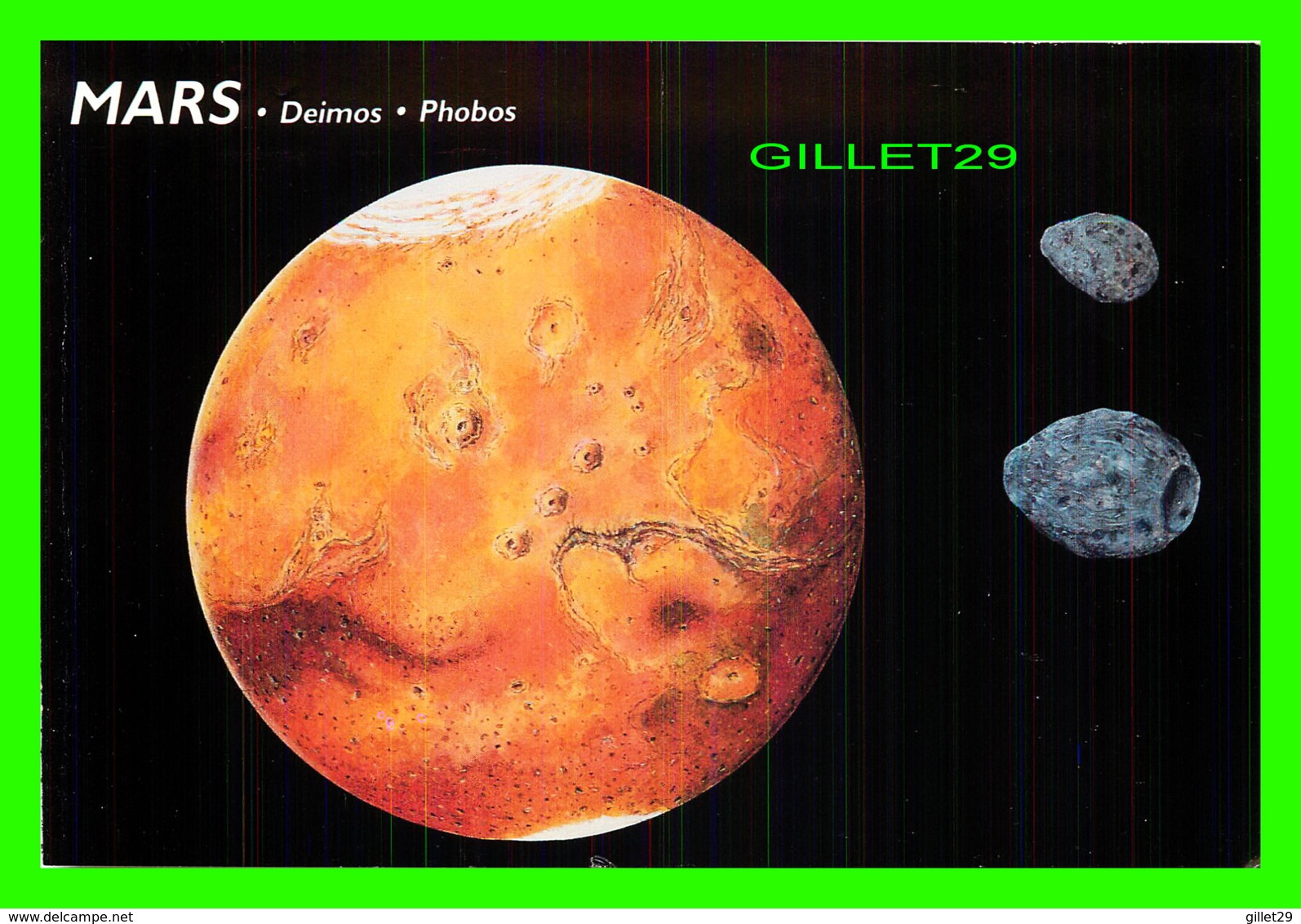 ASTRONOMIE - MARS, DEIMOS, PHOBOS - ILLUSTRATED BY BRUCE LAFONTAINE - DIMENSION 11.5 X 17 Cm - - Astronomie