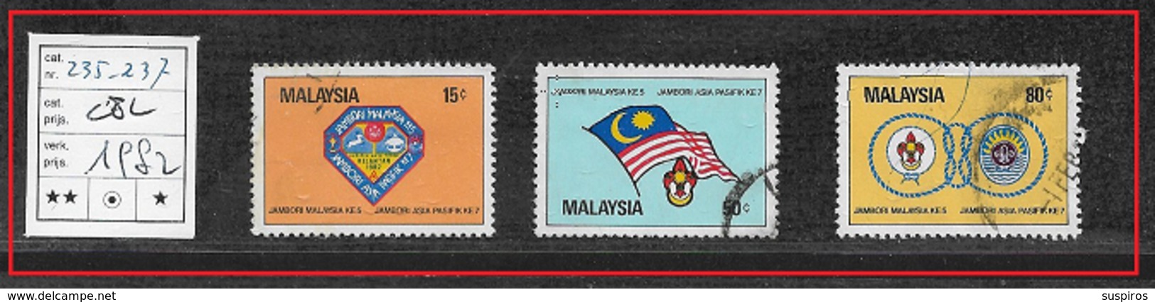 MALAYSIA     1982 The 5th Malaysian/7th Asia-Pacific Boy Scout Jamboree    USED - Malaysia (1964-...)