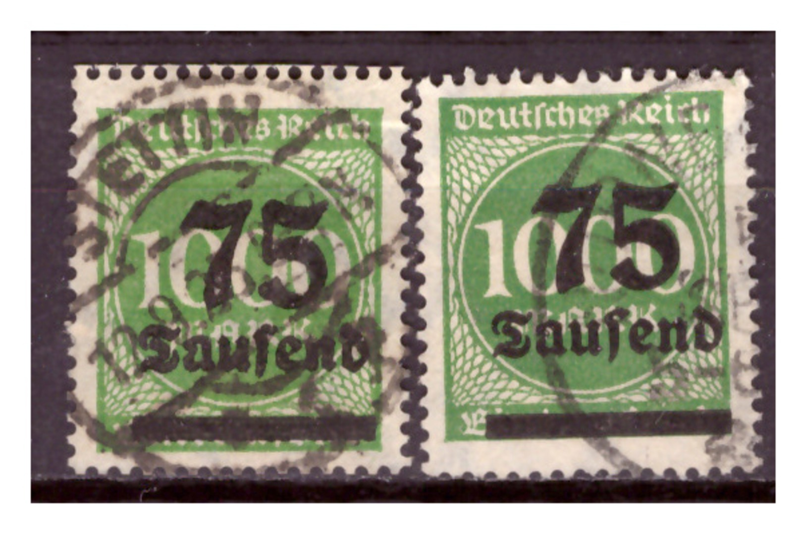 DR: 1923,  Nr. 288 I+II, Gestempelt - Oblitérés