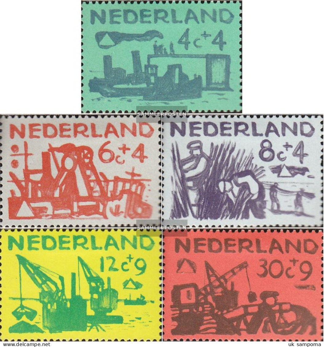 Netherlands 730-734 (complete Issue) Unmounted Mint / Never Hinged 1959 Work On Deltawerk - Unused Stamps