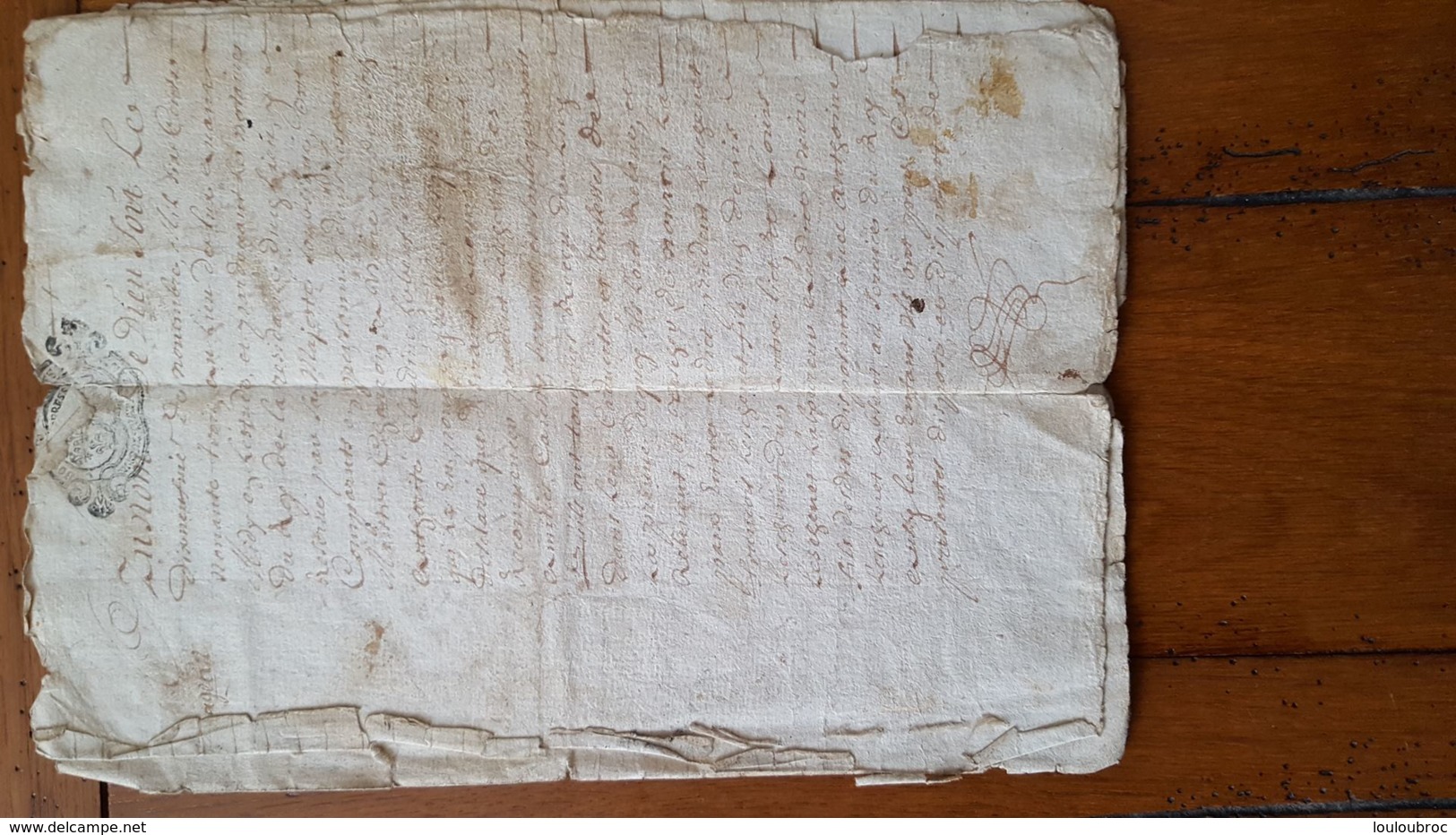 ACTE NOTARIE  11/1693 - Historical Documents