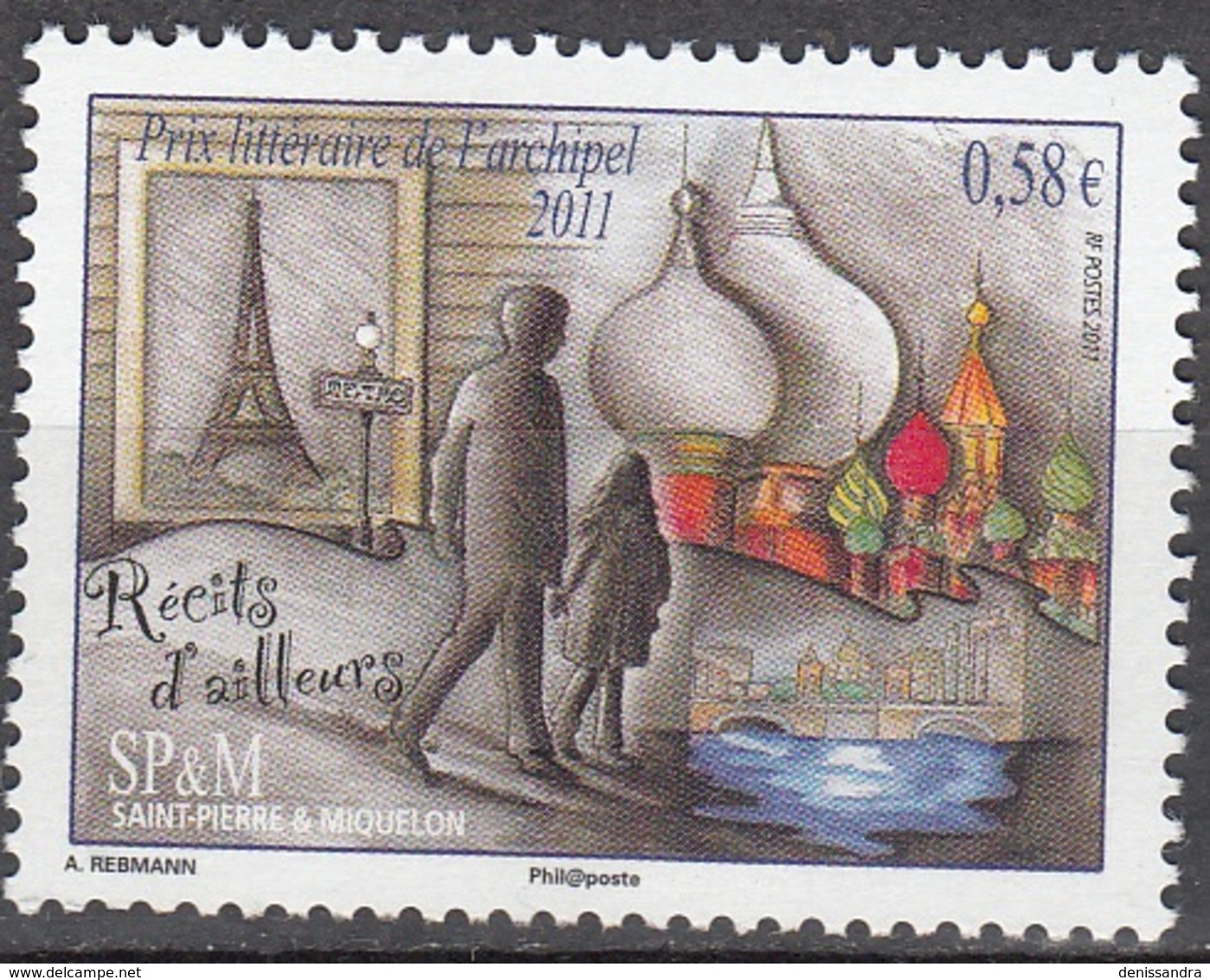 Saint-Pierre & Miquelon 2011 Yvert 1001 Neuf ** Cote (2015) 2.20 Euro Prix Littéraire Récits D'ailleurs - Neufs