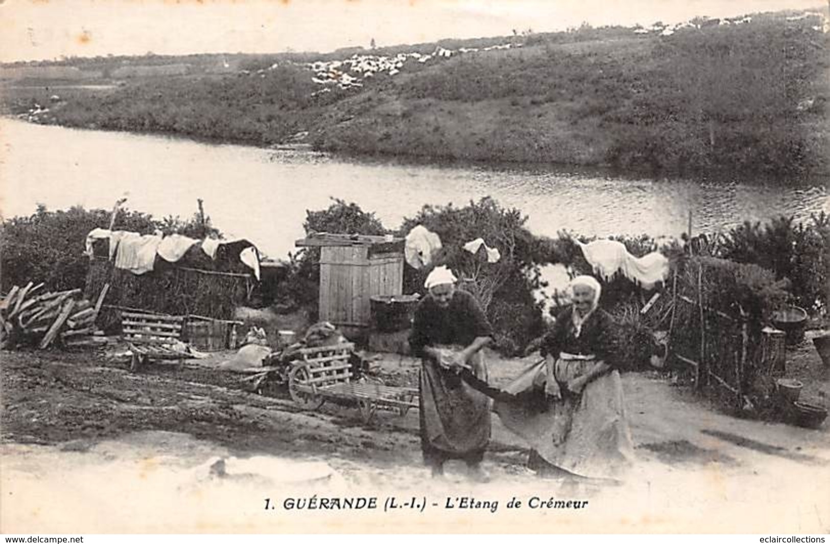 Thème:   Métier. Lavandières   Guérande  L'Etang De  Crémeur               (voir Scan) - Sonstige & Ohne Zuordnung