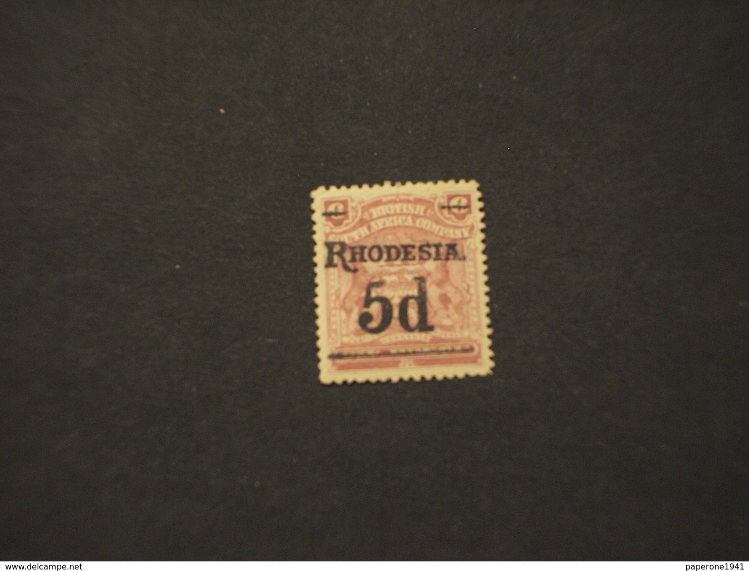 RHODESIA SUD - 1909 STEMMA 5 Su 6 (dente Corto) - NUOVO(+) - Southern Rhodesia (...-1964)