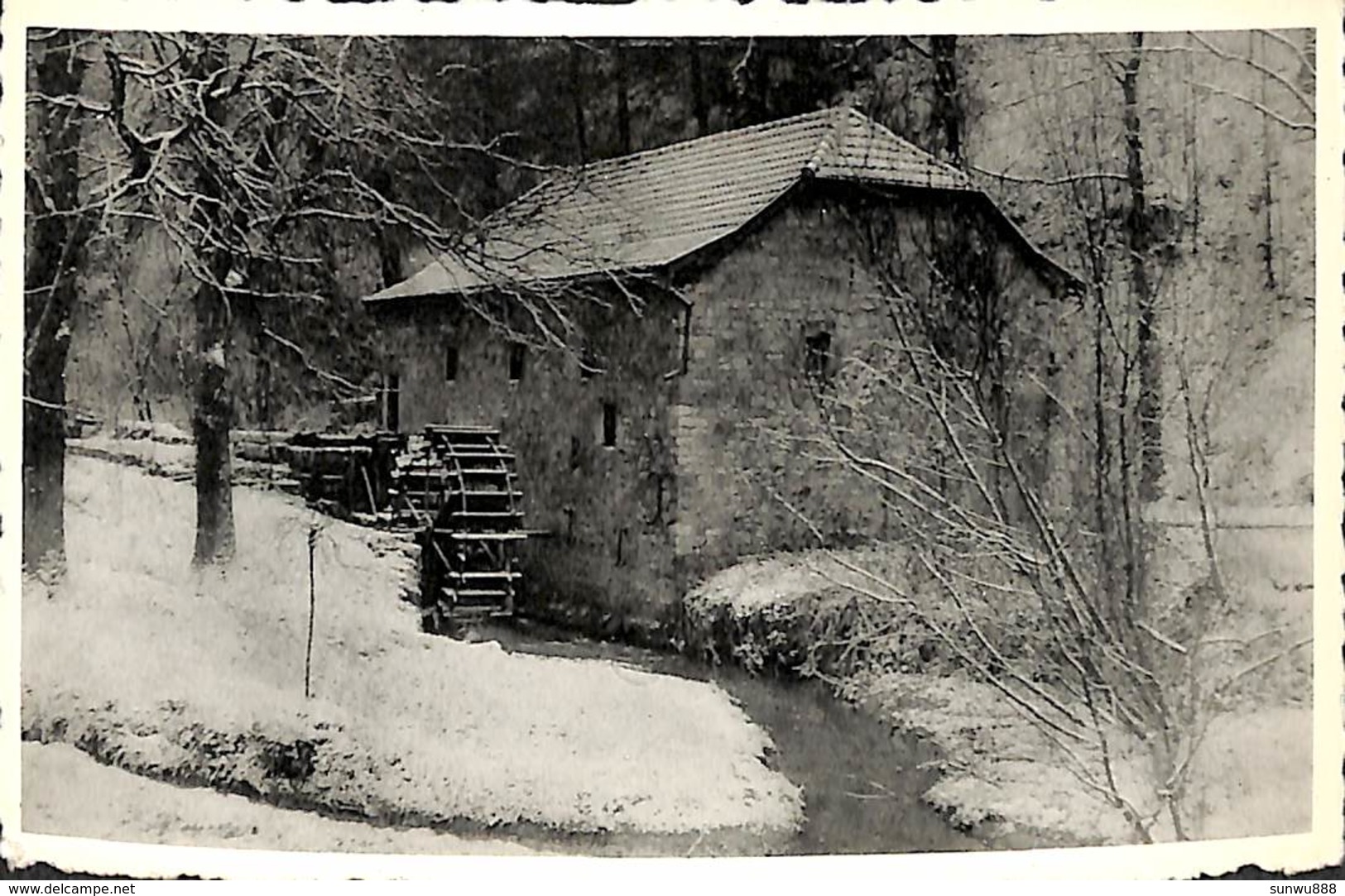 Onoz - Le Vieux Moulin Sous La Neige (XVe Siècle, Photo D'Art Bethune) - Jemeppe-sur-Sambre