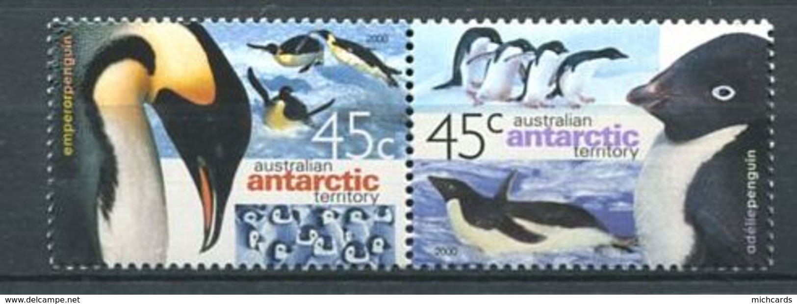 240 AUSTRALIE Territoire Antarctique 2000 - Yvert 123/24 - Manchot Empereur - Neuf ** (MNH) Sans Charniere - Neufs