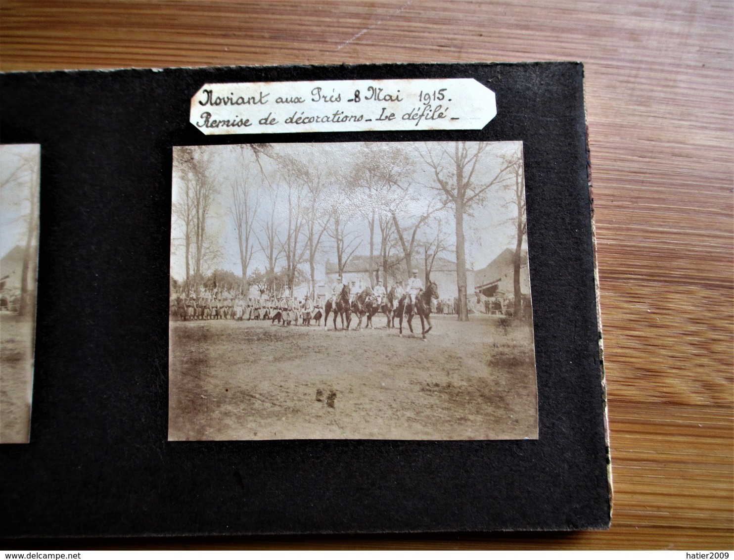 28/41 Photo Stéréoscopique Guerre 14/18 -NOVIANT Aux PRES Mai 1915 Remise De Décorations - Le Défilé - Stereoscopic