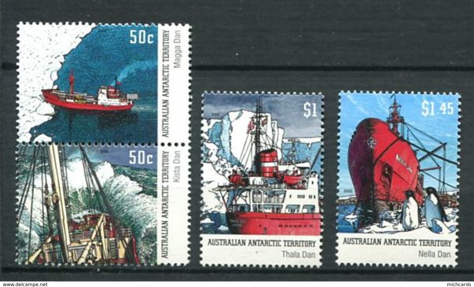 240 AUSTRALIE Territoire Antarctique 2003 - Yvert 153/56 - Navire Manchot Avion ...  - Neuf ** (MNH) Sans Charniere - Neufs