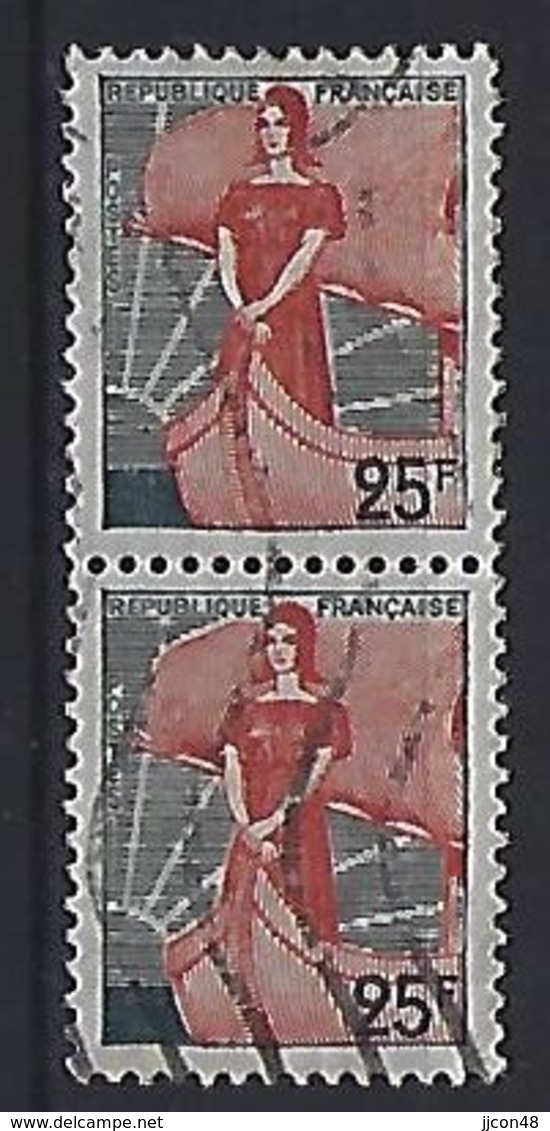 France 1959   Marianne à La Nef  (o) Yvert 1216 - 1959-1960 Marianne à La Nef