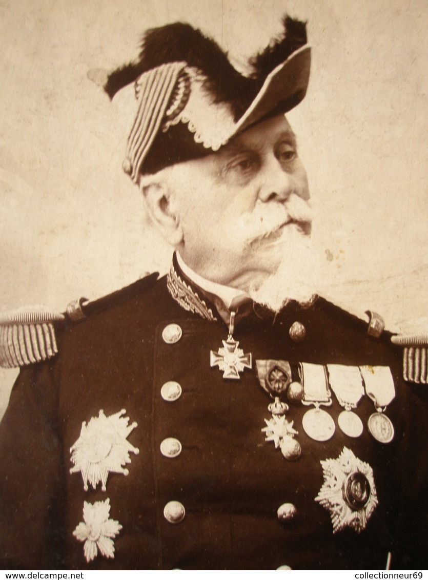 Authentique Ancien Photo Du Général De Pierre De Bernis Officier Militaire Français Du XIXe Par Victor De Buifson Fils - Anciennes (Av. 1900)