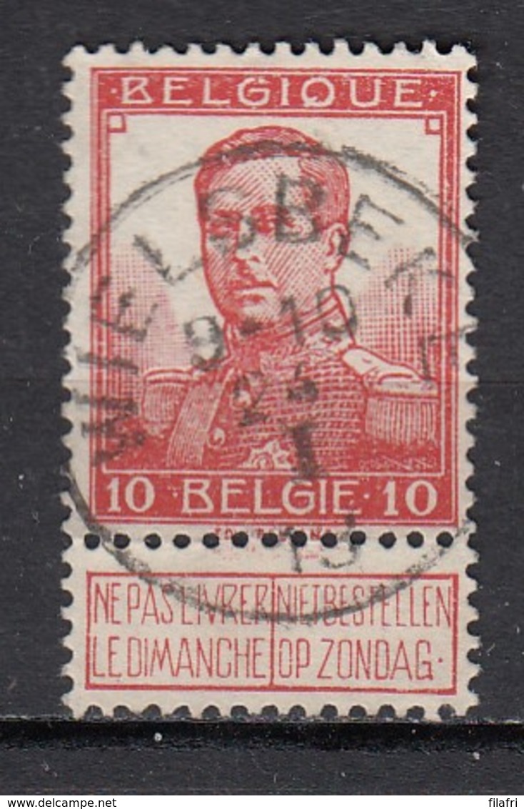 111 Gestempeld WIELSBEKE - COBA 15 Euro - 1912 Pellens