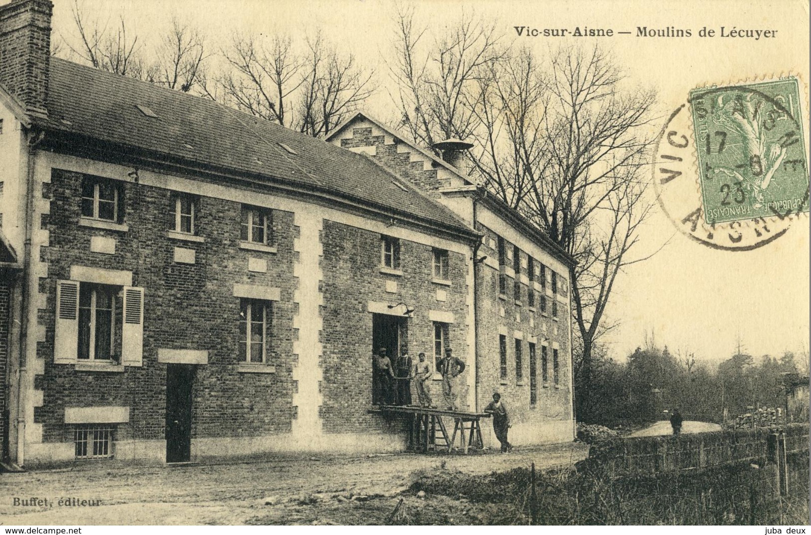 Vic-sur-Aisne .  Moulins De Lécuyer.   SUPERBE CARTE . - Vic Sur Aisne