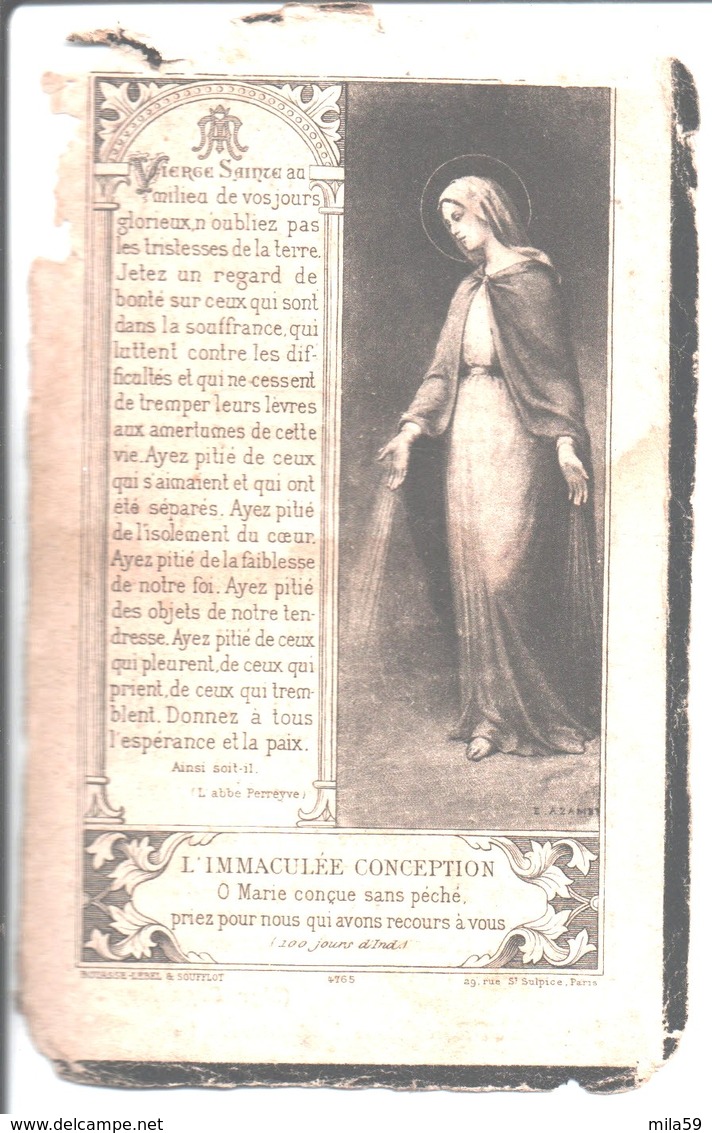 Souvenir De Françoise Aubert Née Floc'h. Décédée à Brest Le 2 Septembre 1914. - Religion & Esotérisme