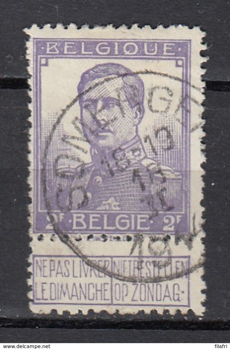 117 Gestempeld SOMERGEM - COBA 8 Euro + Cote 22,50 - 1912 Pellens
