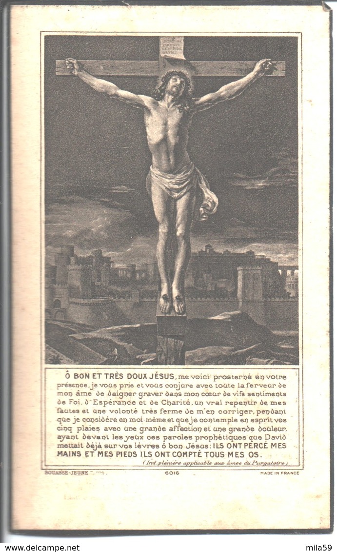 Souvenir De Madame Boutouiller Née Marie Yvonne Quillévéré Décédée Le 2 Décembre 1949. Lib Cocaign Saint Pol De Léon. - Religion & Esotérisme