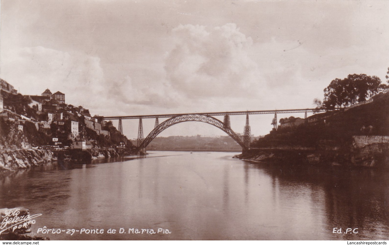 Postcard Porto 29 Ponte De D Maria Pia Real Photo PU 1949 My Ref  B12590 - Porto