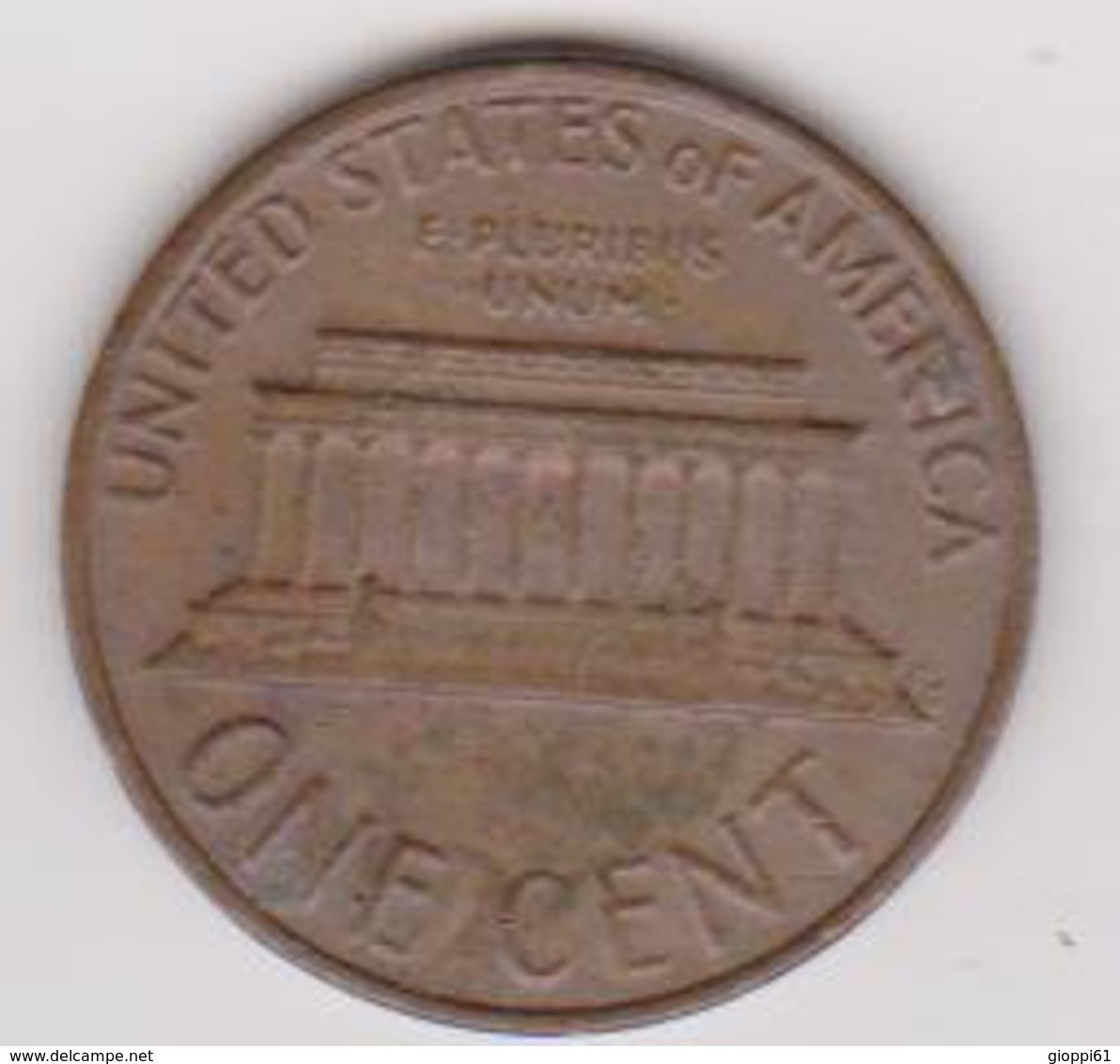 1977 Stati Uniti - 1 C Circolata (fronte E Retro) - 1959-…: Lincoln, Memorial Reverse