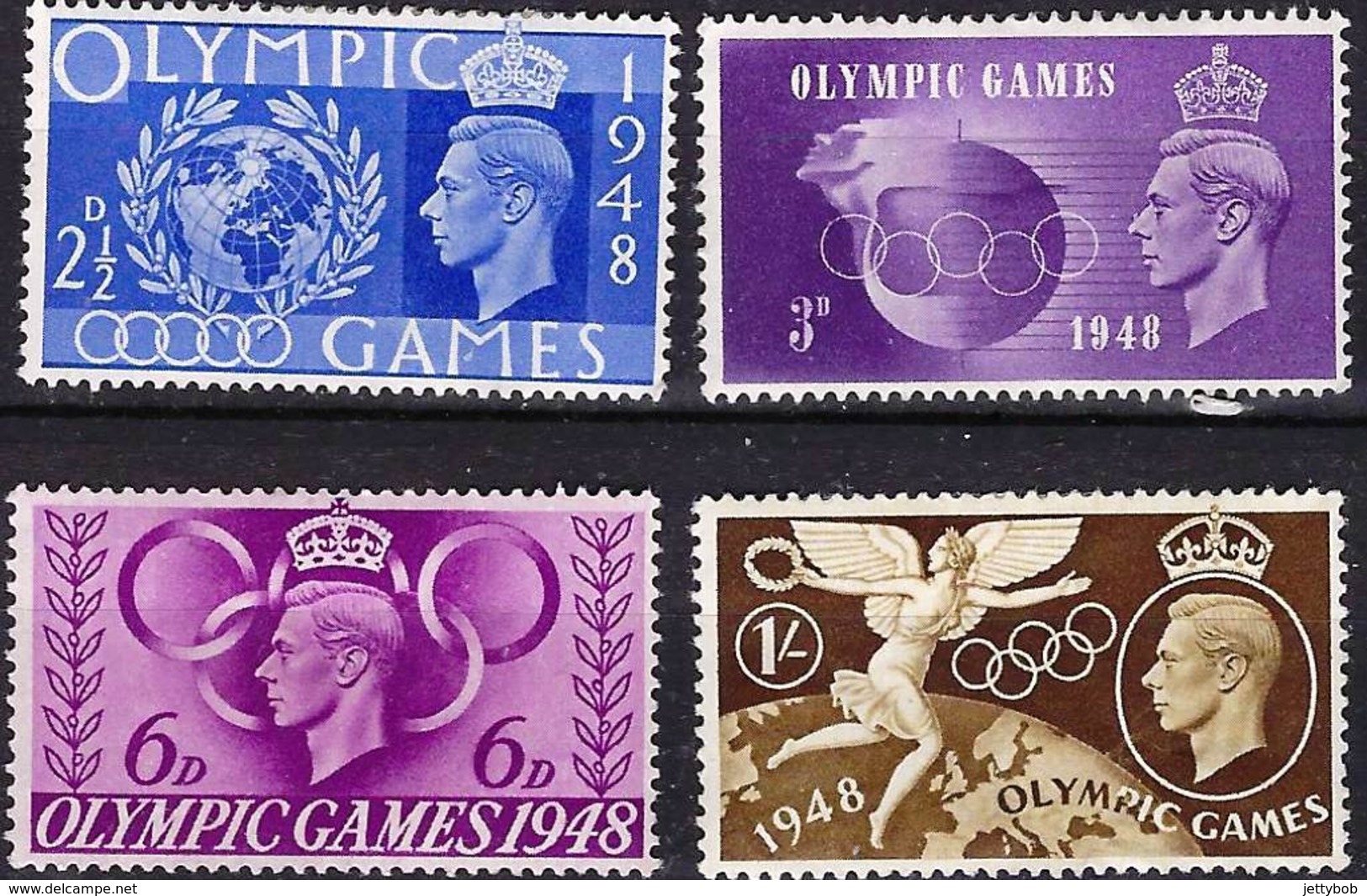 GB 1948 Olympics Complete Set Of 4 Values Mint - Ungebraucht