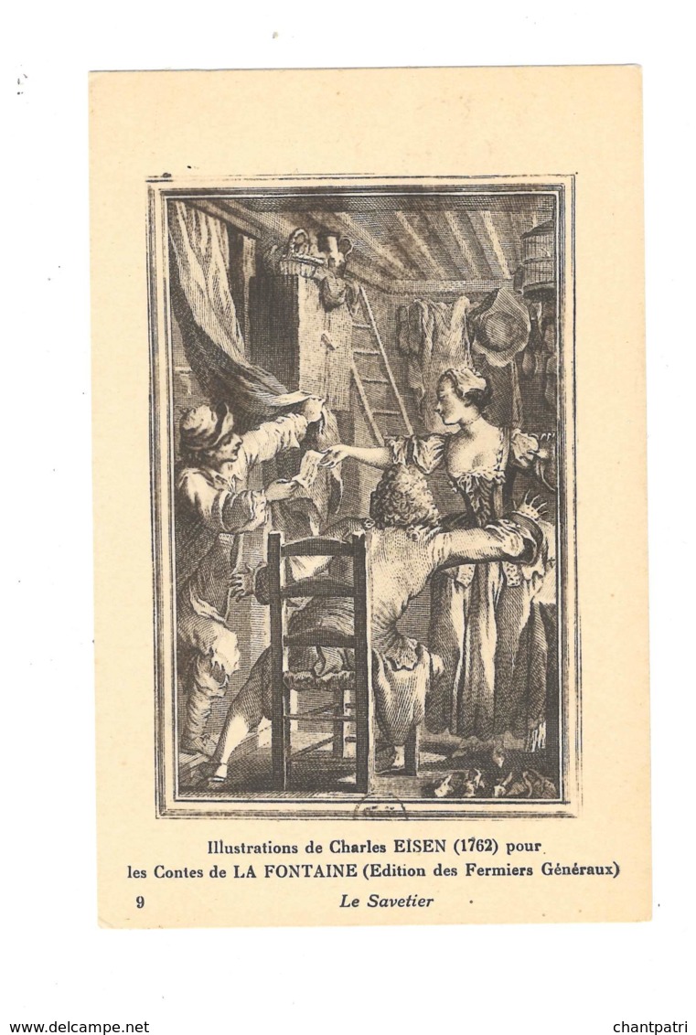 Illustrations De Charles Eisen - Les Contes De La Fontaine - Le Savetier - 5458 - Autres & Non Classés