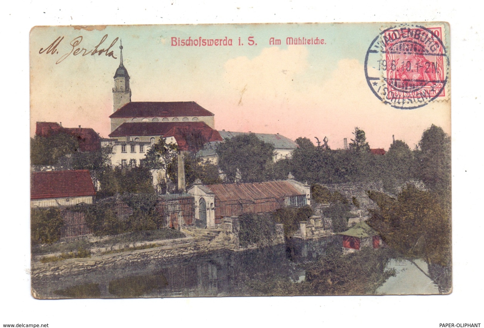 0-8400 BISCHOFSWERDA, Am Mühlteich, 1910 - Bischofswerda