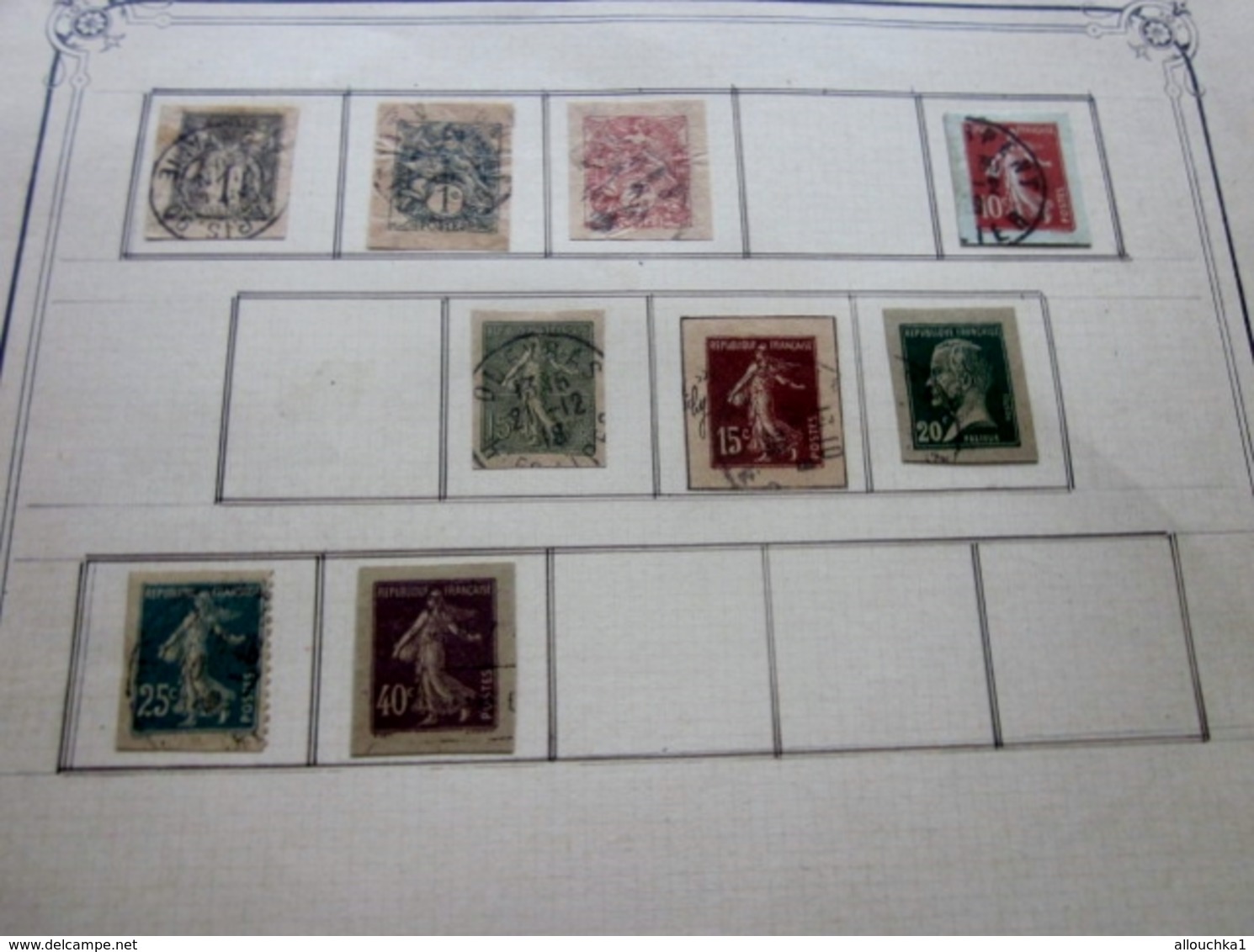 Lot De 9 Timbres  Entiers Postaux Lots Et Collections:Entier Postal Sur Fragments Années & Types Divers  Europe France - Lots Et Collections : Entiers Et PAP