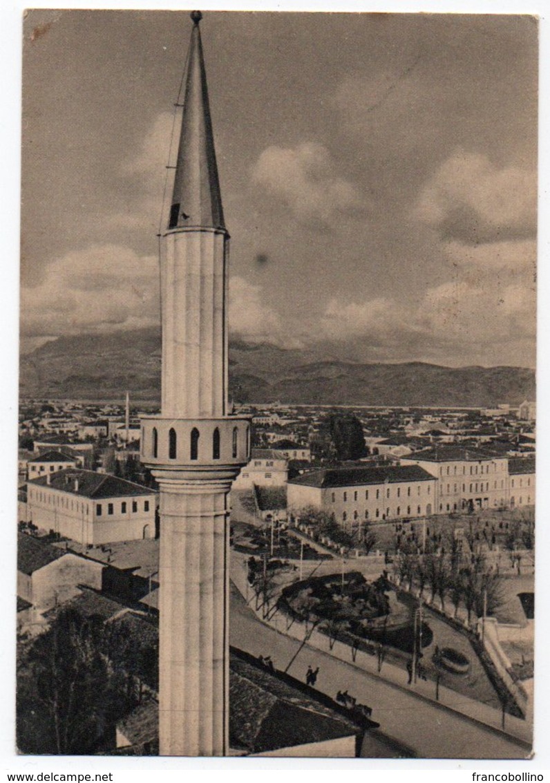 ALBANIE/ALBANIA - SHKODER/SCUTARI PANORAMA / MOSQUE / ANNULLO POSTA MILITARE 1941 - Albania