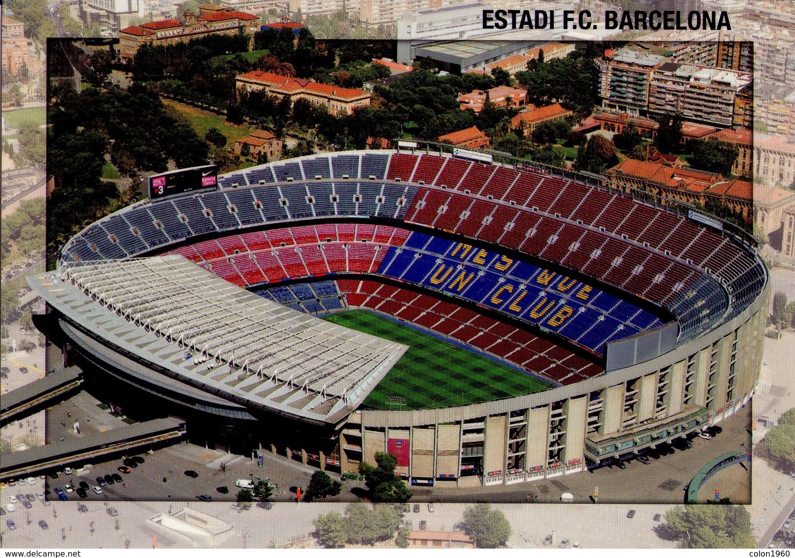 POSTAL Nº B0125, ESTADI FUTBOL CLUB BARCELONA, CATALUÑA, ESPAÑA (307) - Estadios