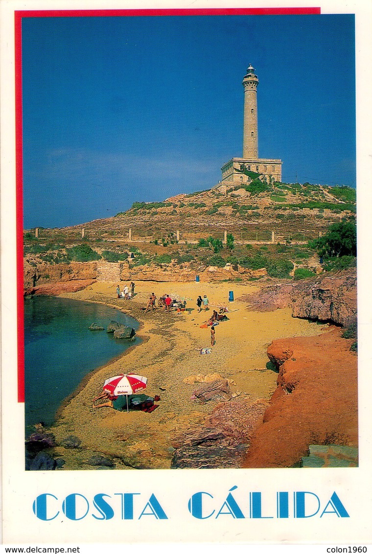 POSTAL DEL FARO DE CABO DE PALOS (MURCIA) ESPAÑA (339) - Faros