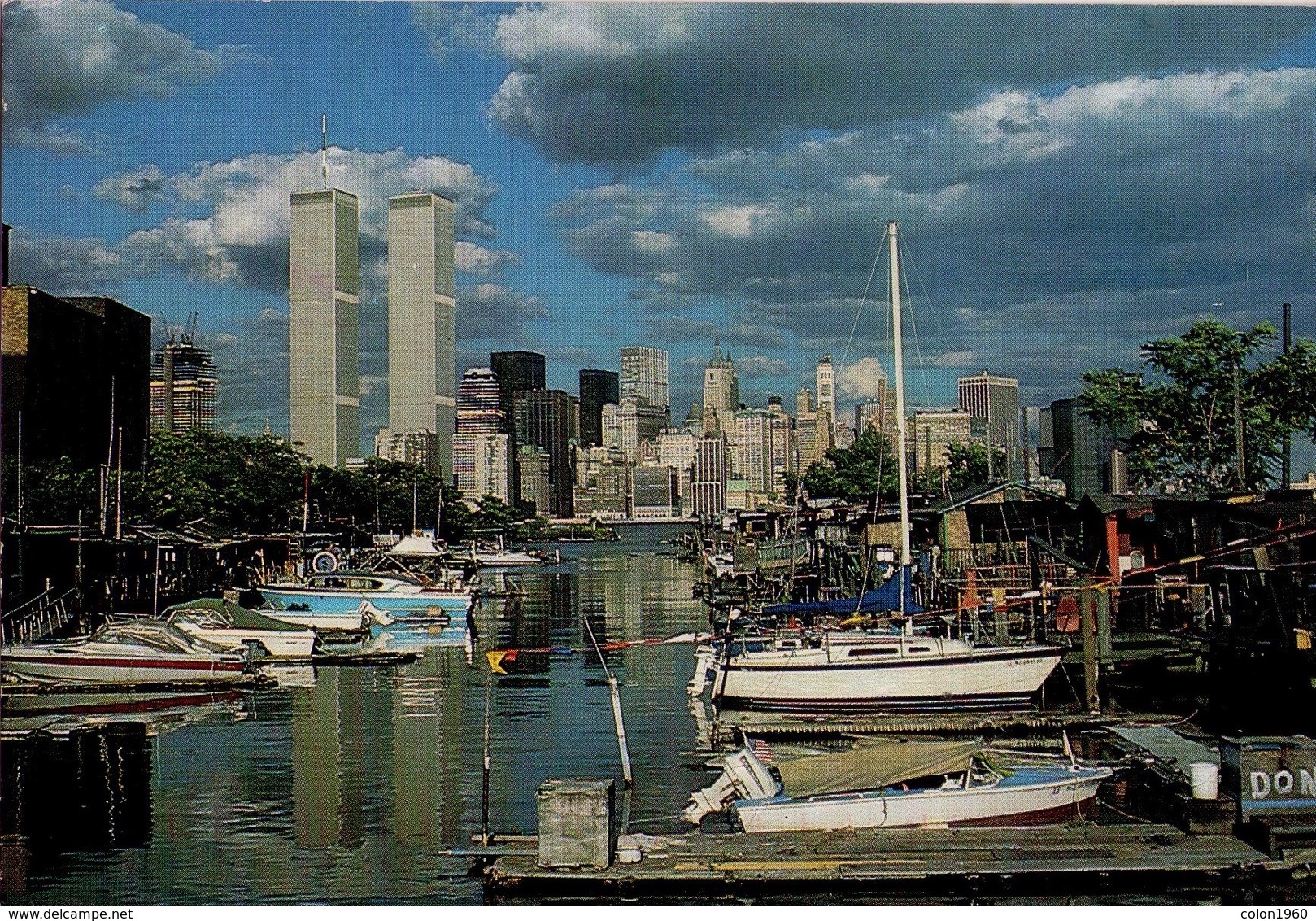 POSTAL DE NUEVA YORK 1147 - WORLD TRADE CENTER - TORRES GEMELAS (TWIN TOWERS) (303) CIRCULADA - World Trade Center