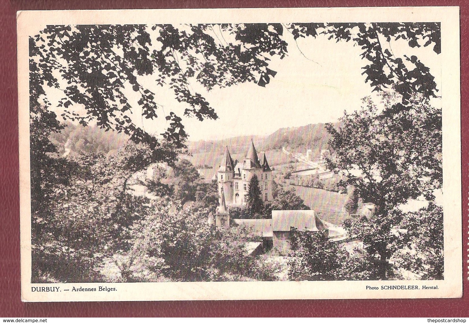 GRAND HOTEL MAJESTIC ADVERT Advertising POSTCARD Durbuy Sur Ourthe Ardennes Belges - Durbuy