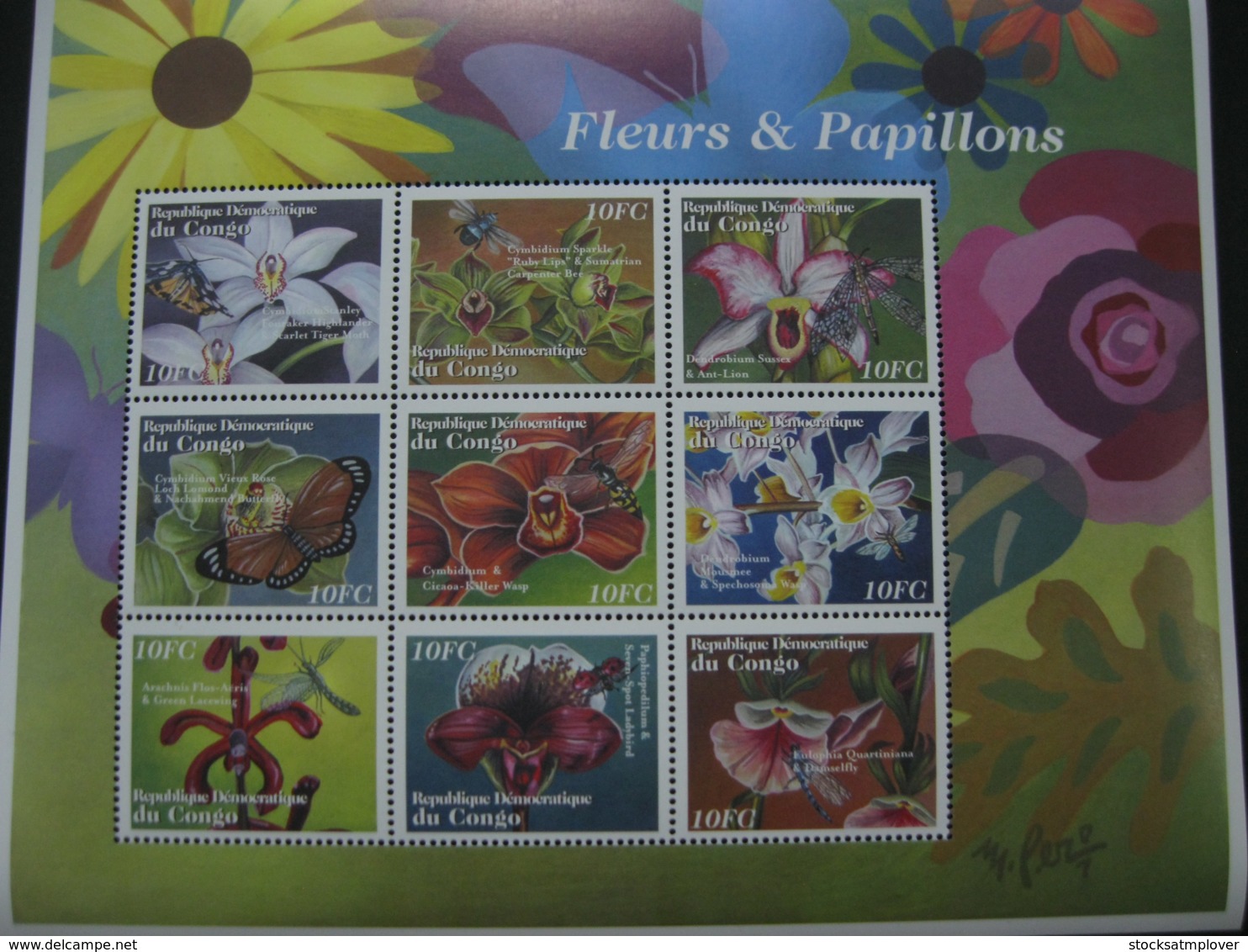 Congo 2001 Sheetlet  Flowers And Butterflies   I201807 - Mint/hinged