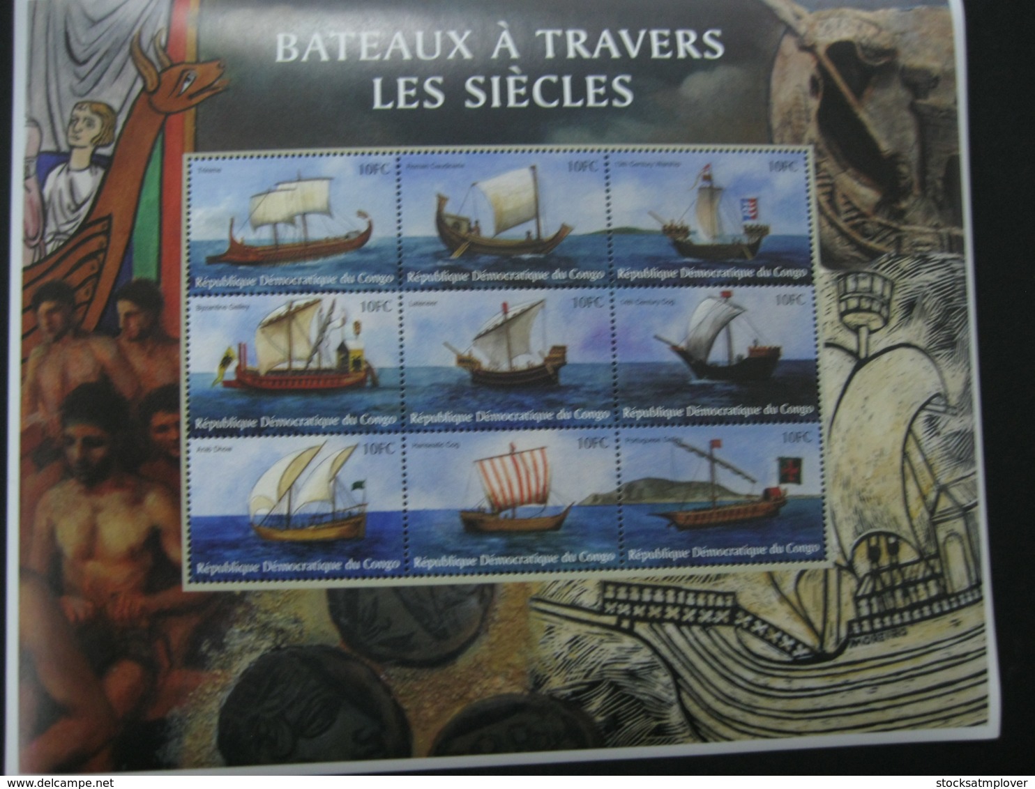 Congo  2001 Sheetlet Ships  SCOTT No.1578 I201807 - Mint/hinged