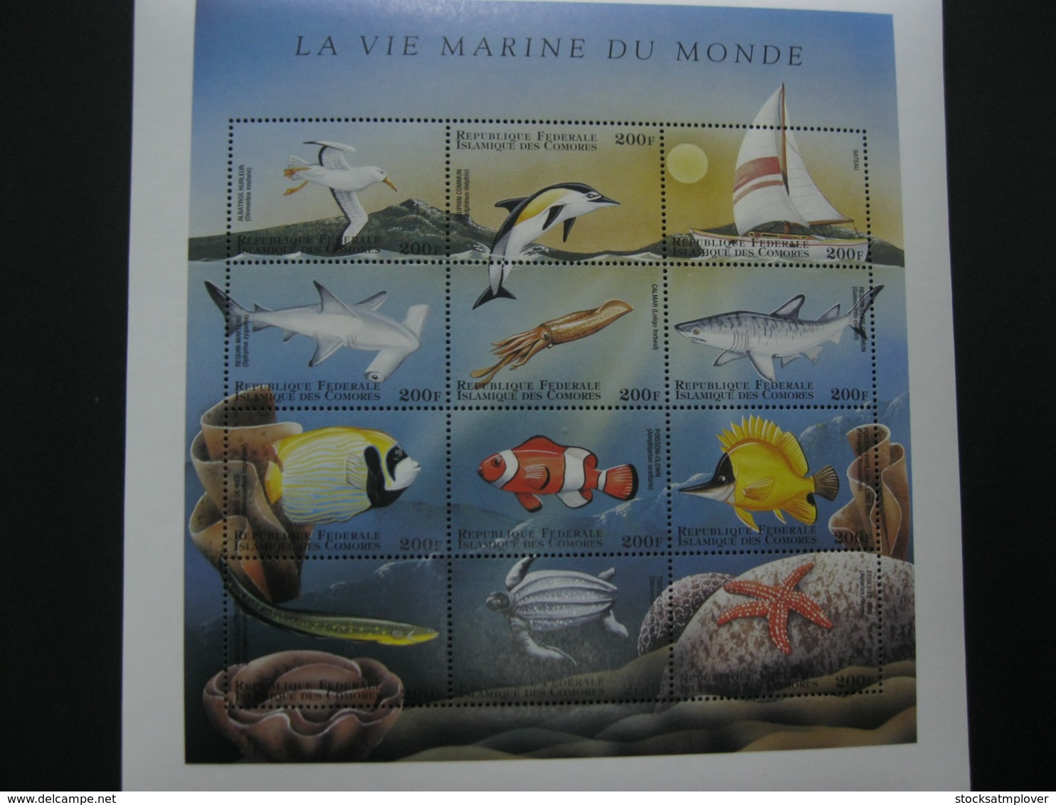 Comoros 1998 Marine Life Fishes   Sheetlet  SCOTT No.829 I201807 - Comoros
