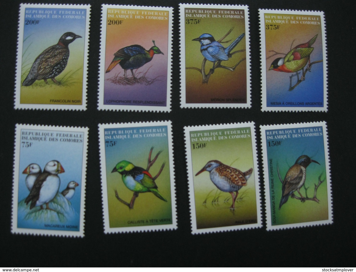 Comoros  1999  Birds 8 Stamps   SCOTT No.844-851  I201807 - Comoros