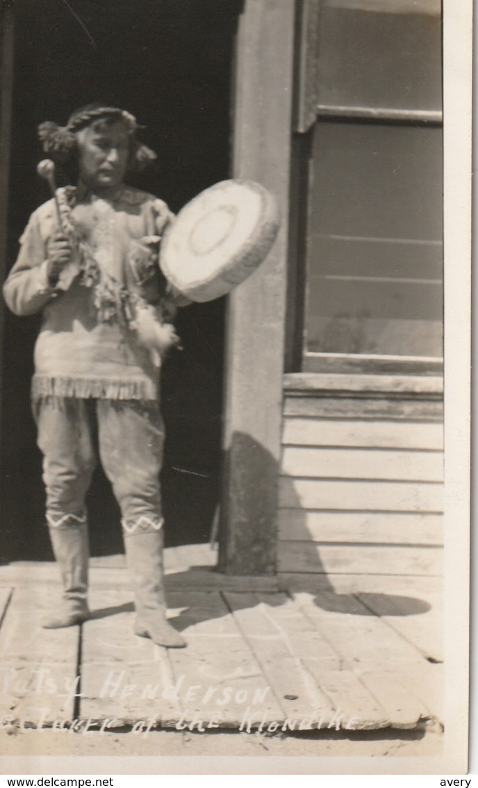 Patsy Henderson _____________of The Klondike Real Photo Post Card Native American Lecturer - Native Americans