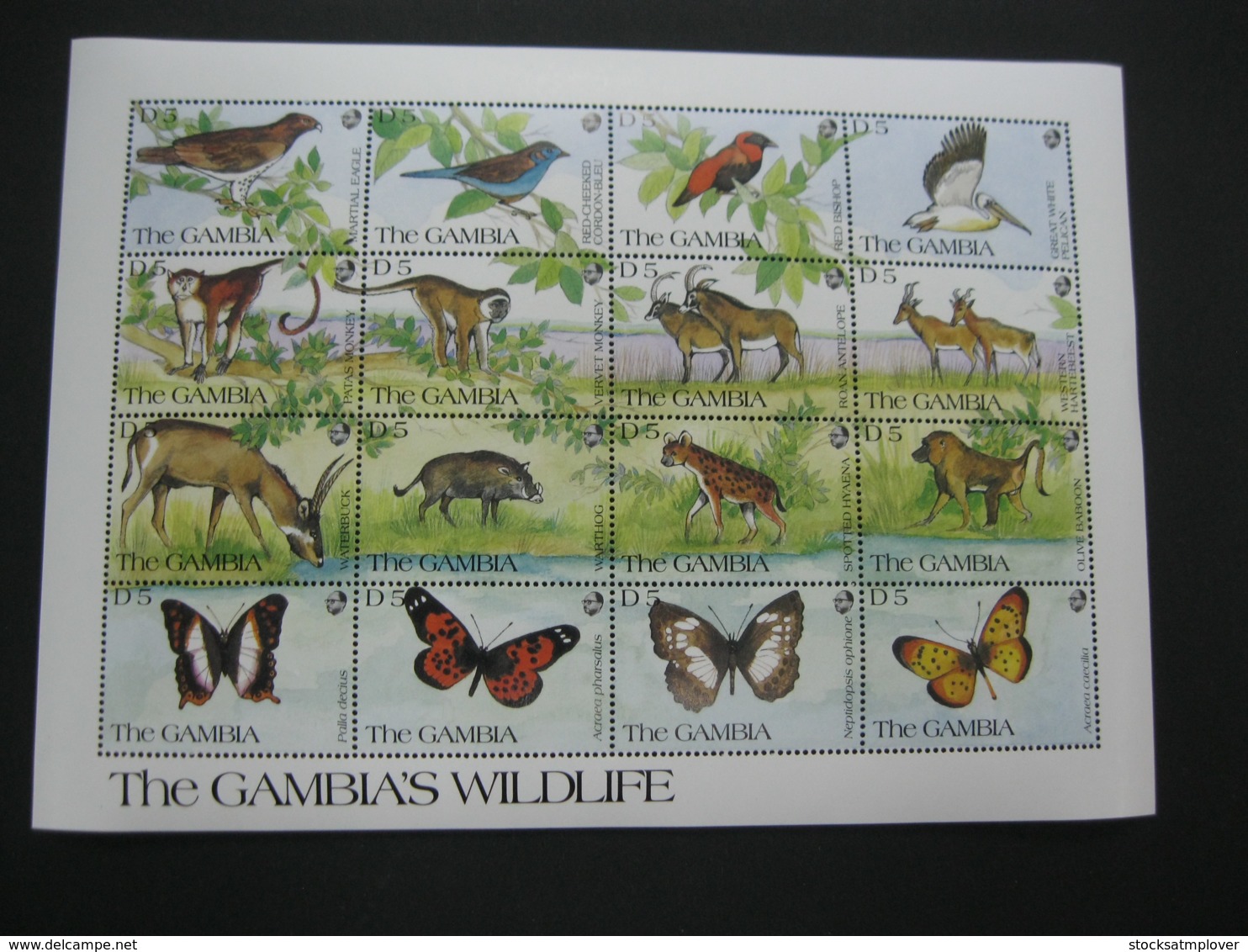 Gambia 1991 Wildlife   Sheetlet SCOTT No.1064   I201807 - Gambia (1965-...)