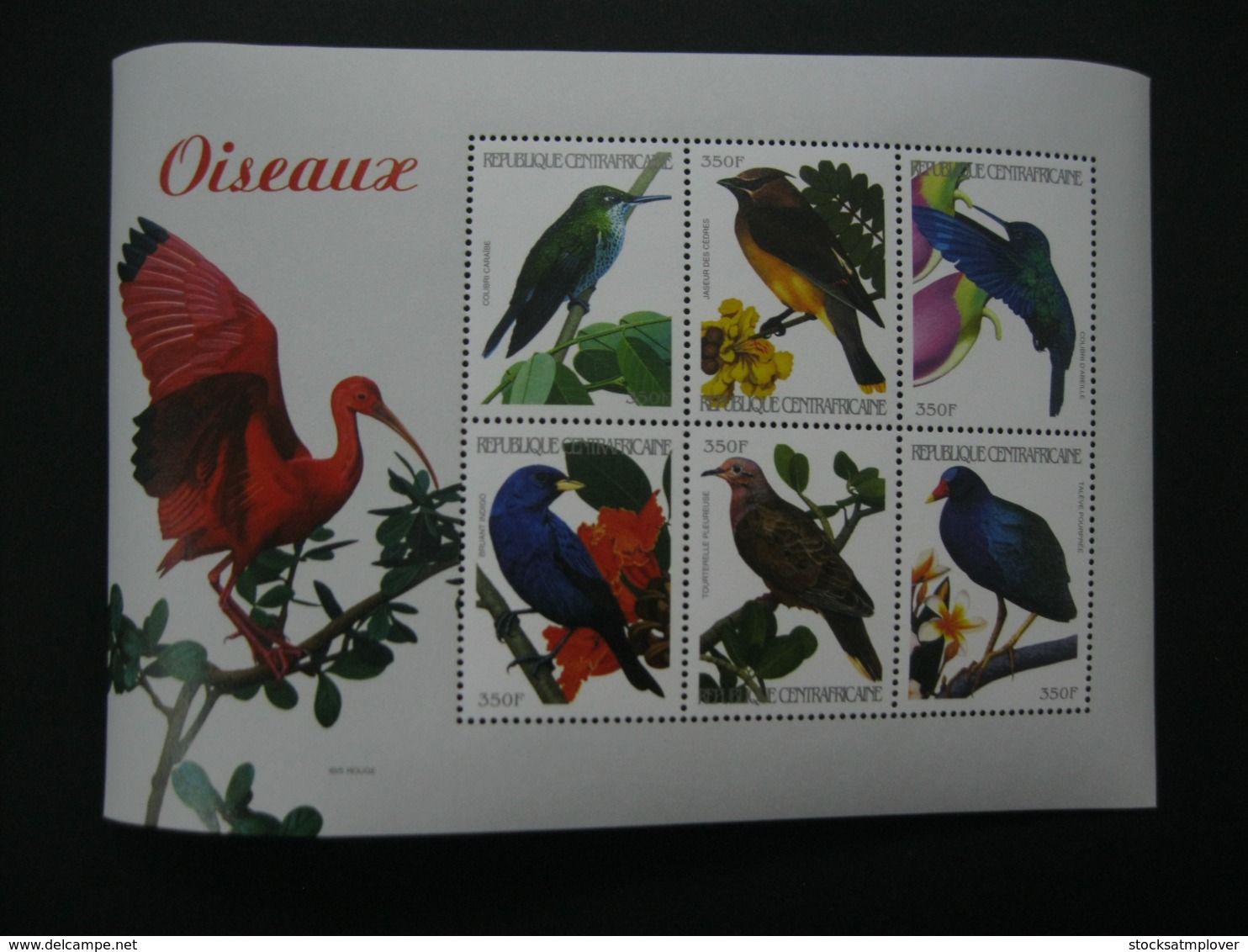 Central Africa  2001 Birds Sheetlet SCOTT No.1410  I201807 - Central African Republic