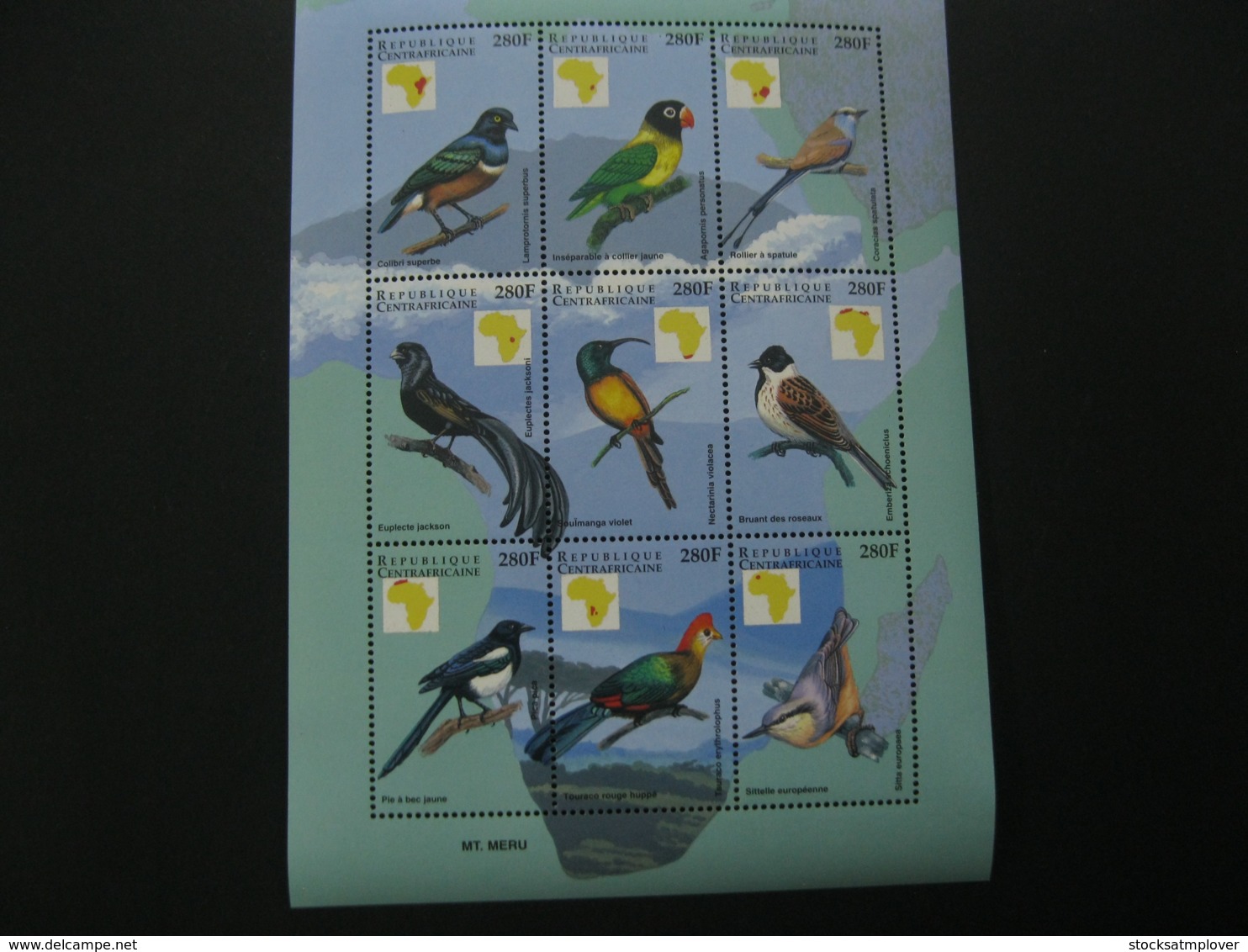 Central Africa  1999 Birds Sheetlet  SCOTT No.1235  I201807 - Central African Republic