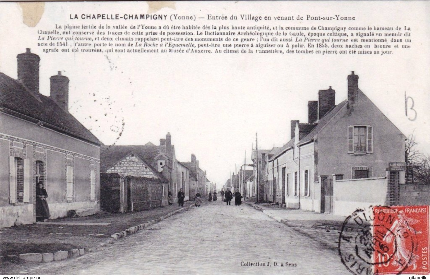 89 - Yonne - La Chapelle Champigny  - Entrée Du Village En Venant De Pont Sur Yonne - Autres & Non Classés